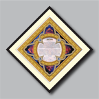 Ashra Designs 3D Ketubahs Chamsa Bleu